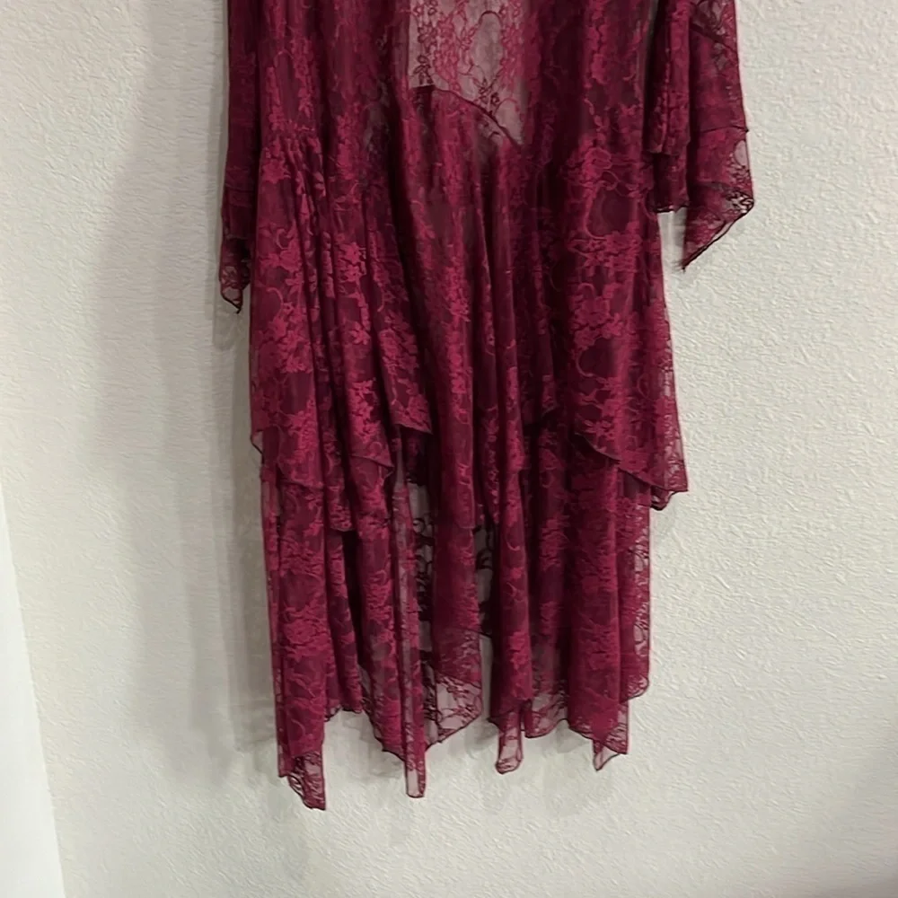 Formal Western Wear Burgundy Jacket and Dress Size Large
